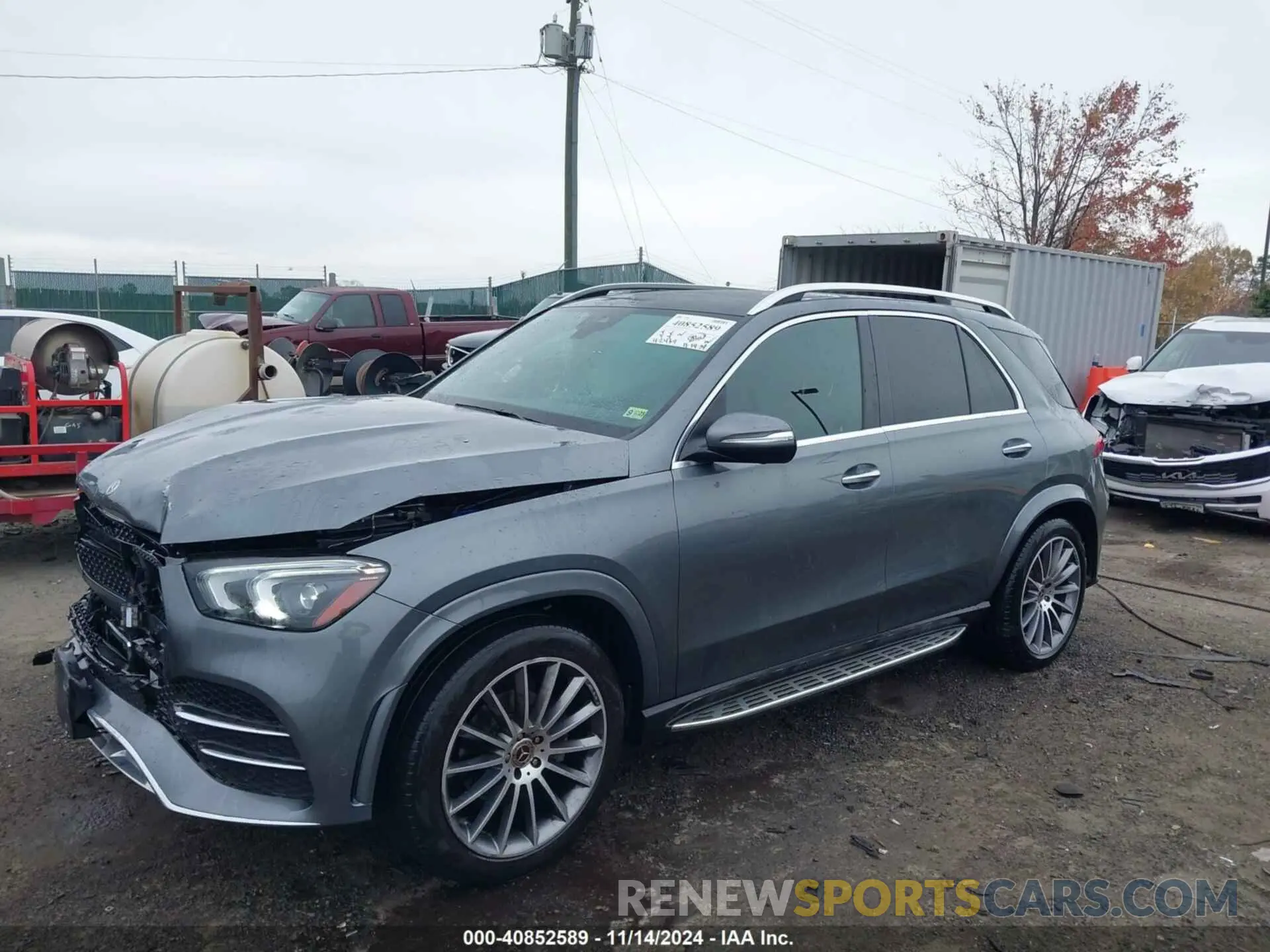 2 fotografías del automóvil dañado 4JGFB4KB6NA819215 MERCEDES-BENZ GLE 350 2022