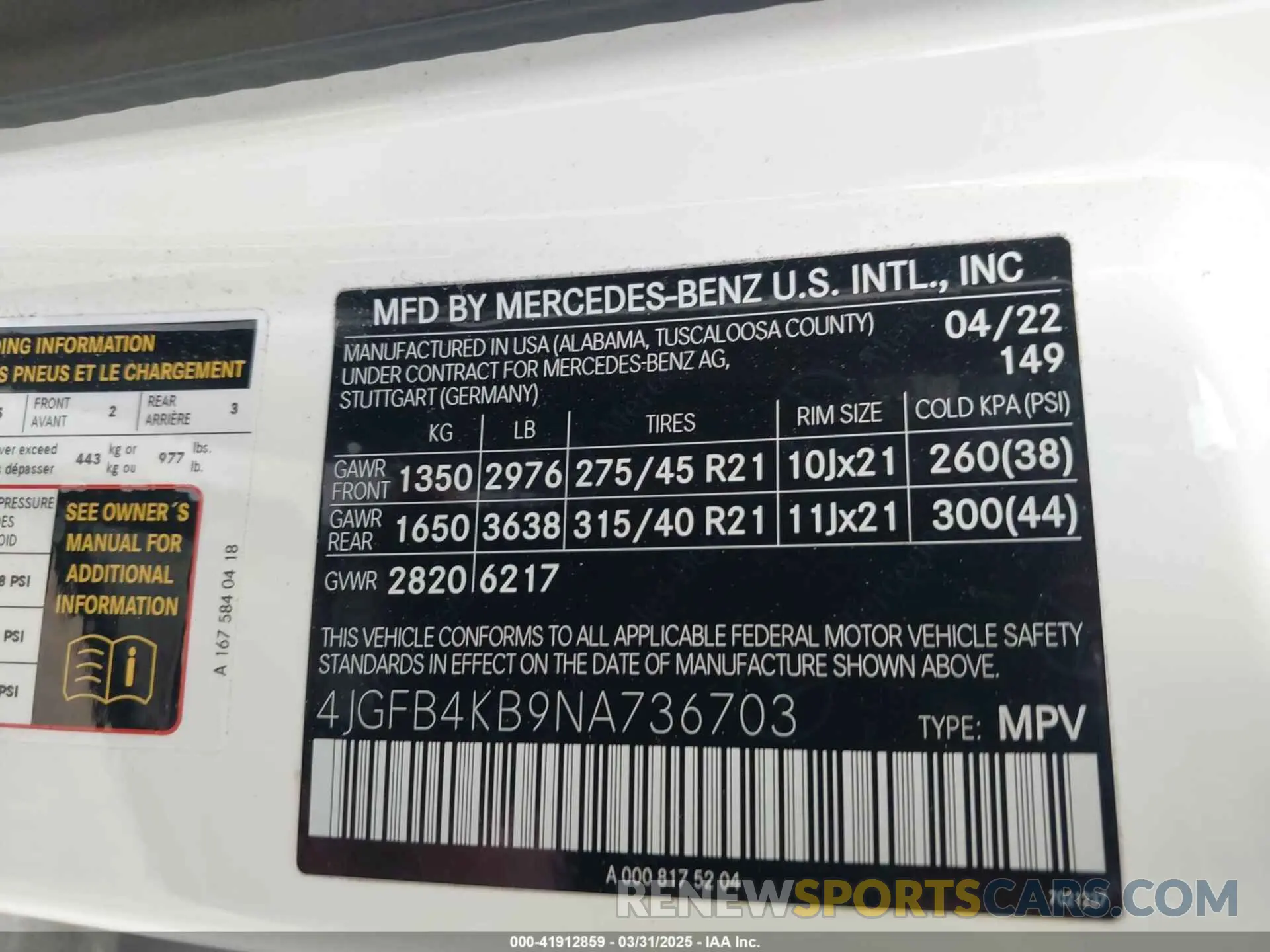9 fotografías del automóvil dañado 4JGFB4KB9NA736703 MERCEDES-BENZ GLE 350 2022