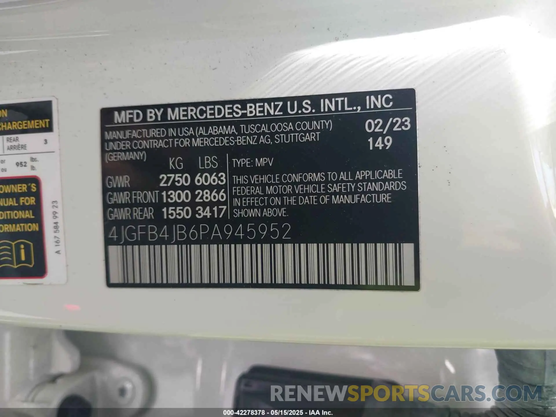 9 fotografías del automóvil dañado 4JGFB4JB6PA945952 MERCEDES-BENZ GLE 350 2023