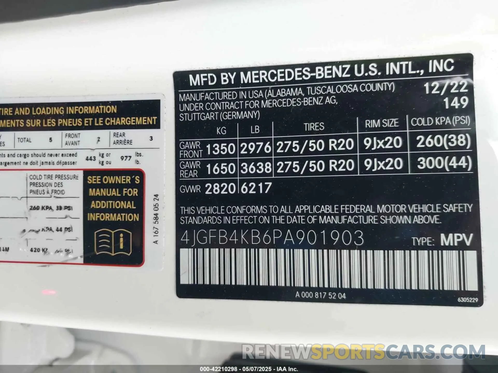 9 fotografías del automóvil dañado 4JGFB4KB6PA901903 MERCEDES-BENZ GLE 350 2023