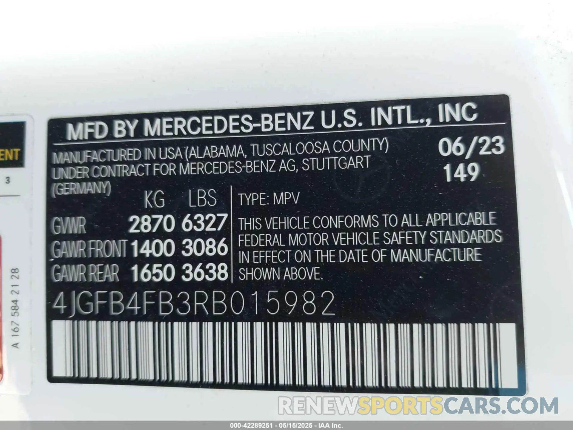 9 fotografías del automóvil dañado 4JGFB4FB3RB015982 MERCEDES-BENZ GLE 350 2024