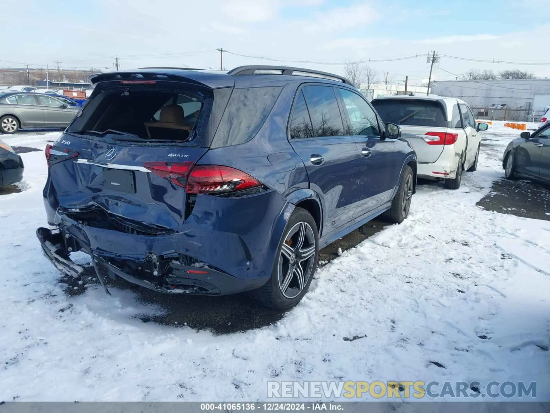 4 fotografías del automóvil dañado 4JGFB4FB9RB152781 MERCEDES-BENZ GLE 350 2024