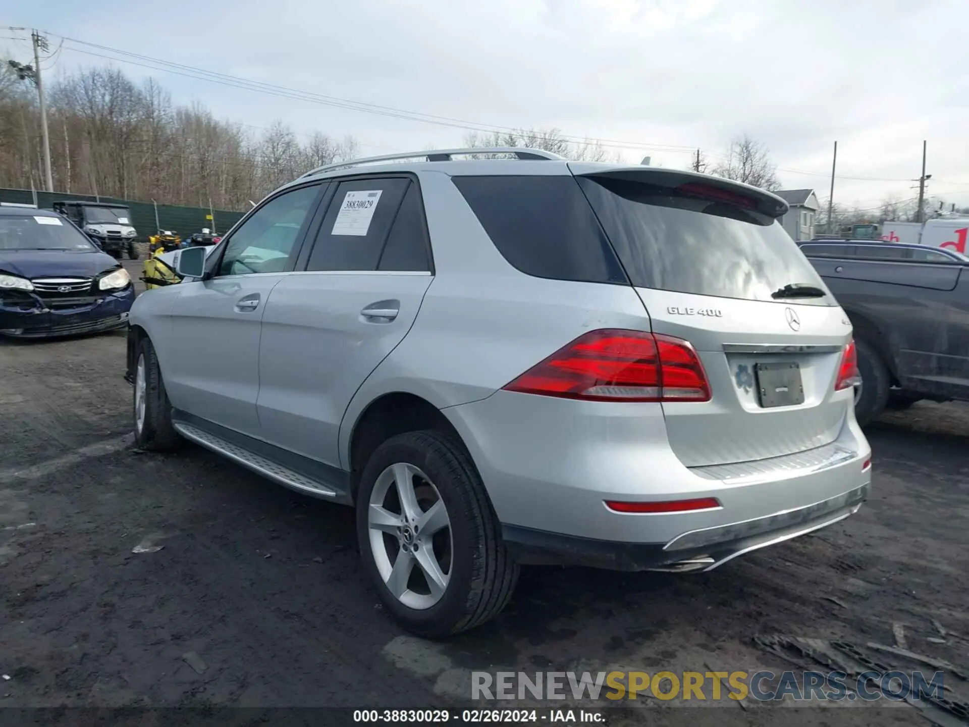 3 fotografías del automóvil dañado 4JGDA5GB9KB212045 MERCEDES-BENZ GLE 400 2019