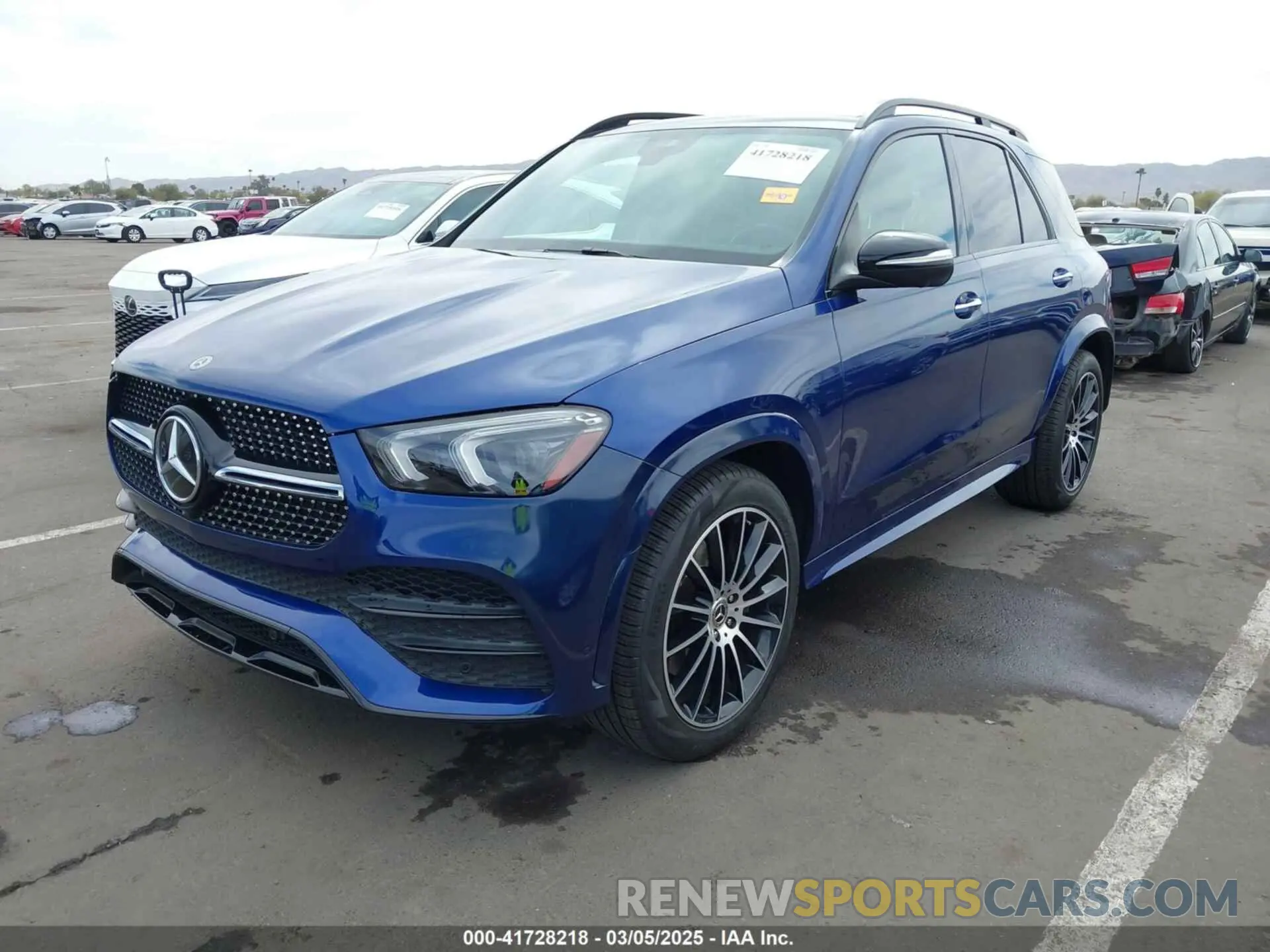 2 fotografías del automóvil dañado 4JGFB5KB2LA284340 MERCEDES-BENZ GLE 450 2020