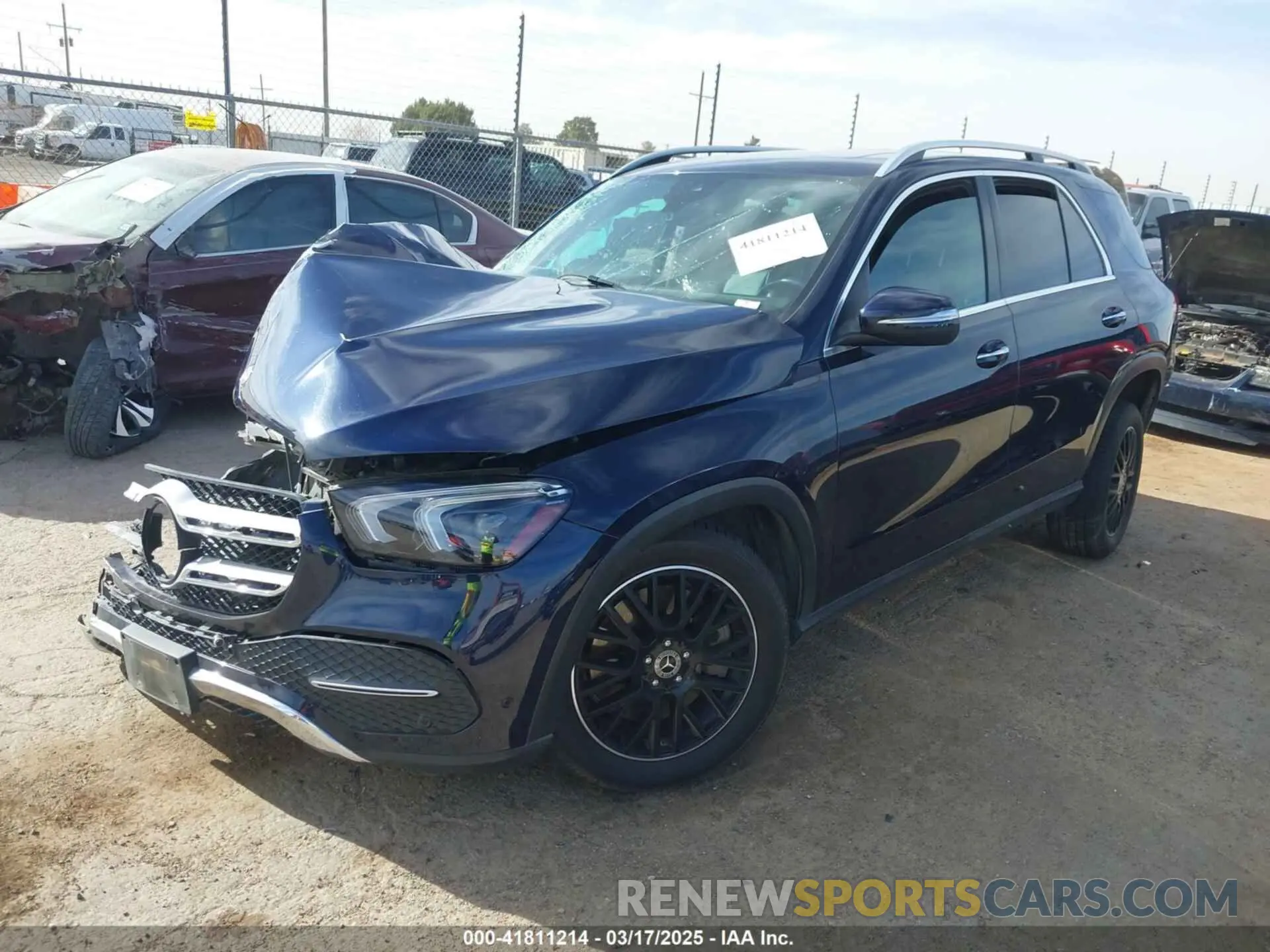 2 fotografías del automóvil dañado 4JGFB5KB9LA244966 MERCEDES-BENZ GLE 450 2020