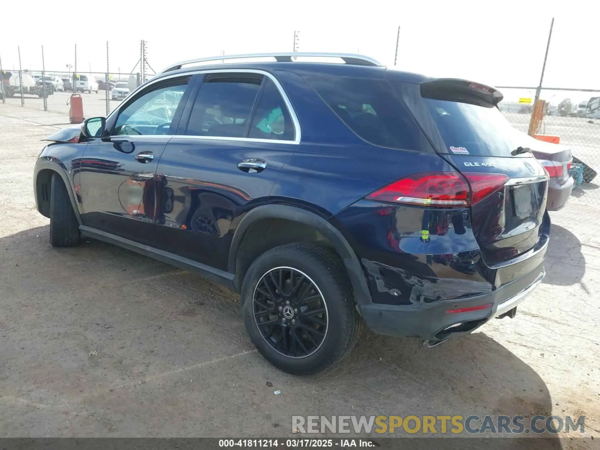 3 fotografías del automóvil dañado 4JGFB5KB9LA244966 MERCEDES-BENZ GLE 450 2020