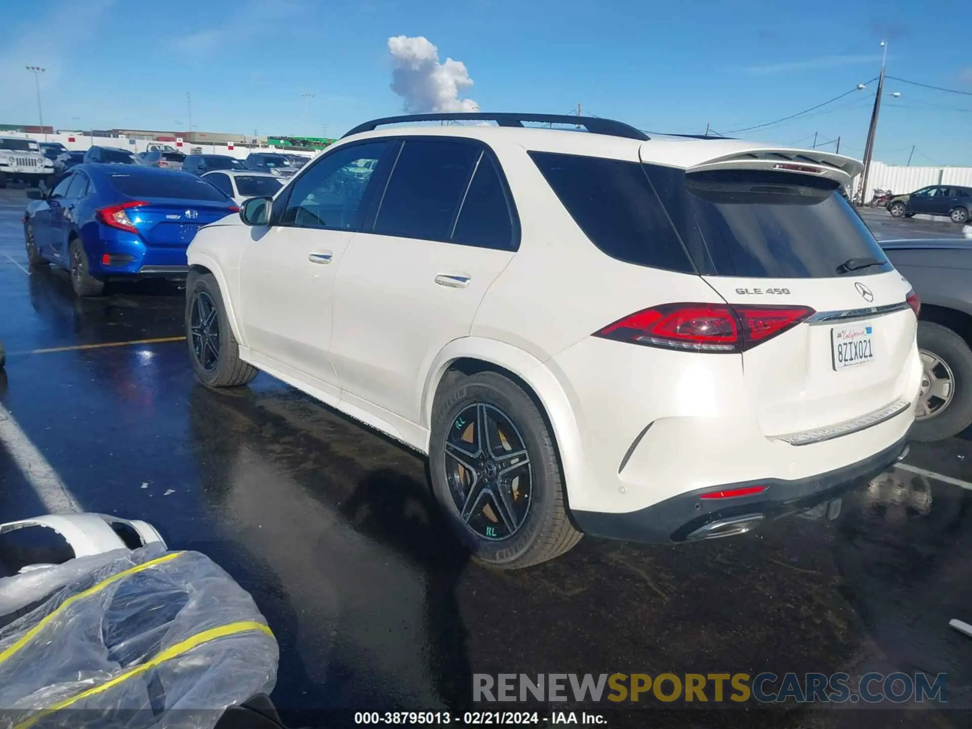 3 fotografías del automóvil dañado 4JGFB5KB2NA624377 MERCEDES-BENZ GLE 450 2022