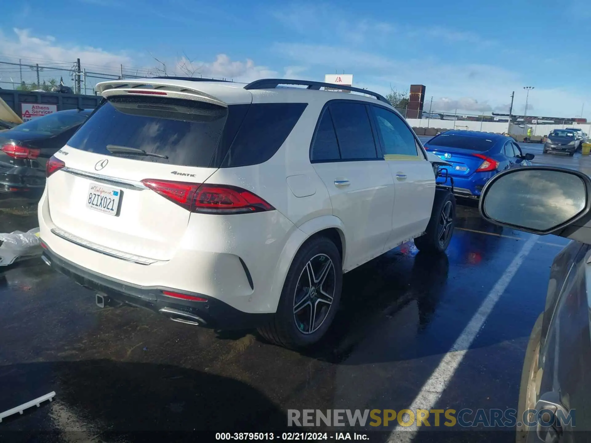 4 fotografías del automóvil dañado 4JGFB5KB2NA624377 MERCEDES-BENZ GLE 450 2022