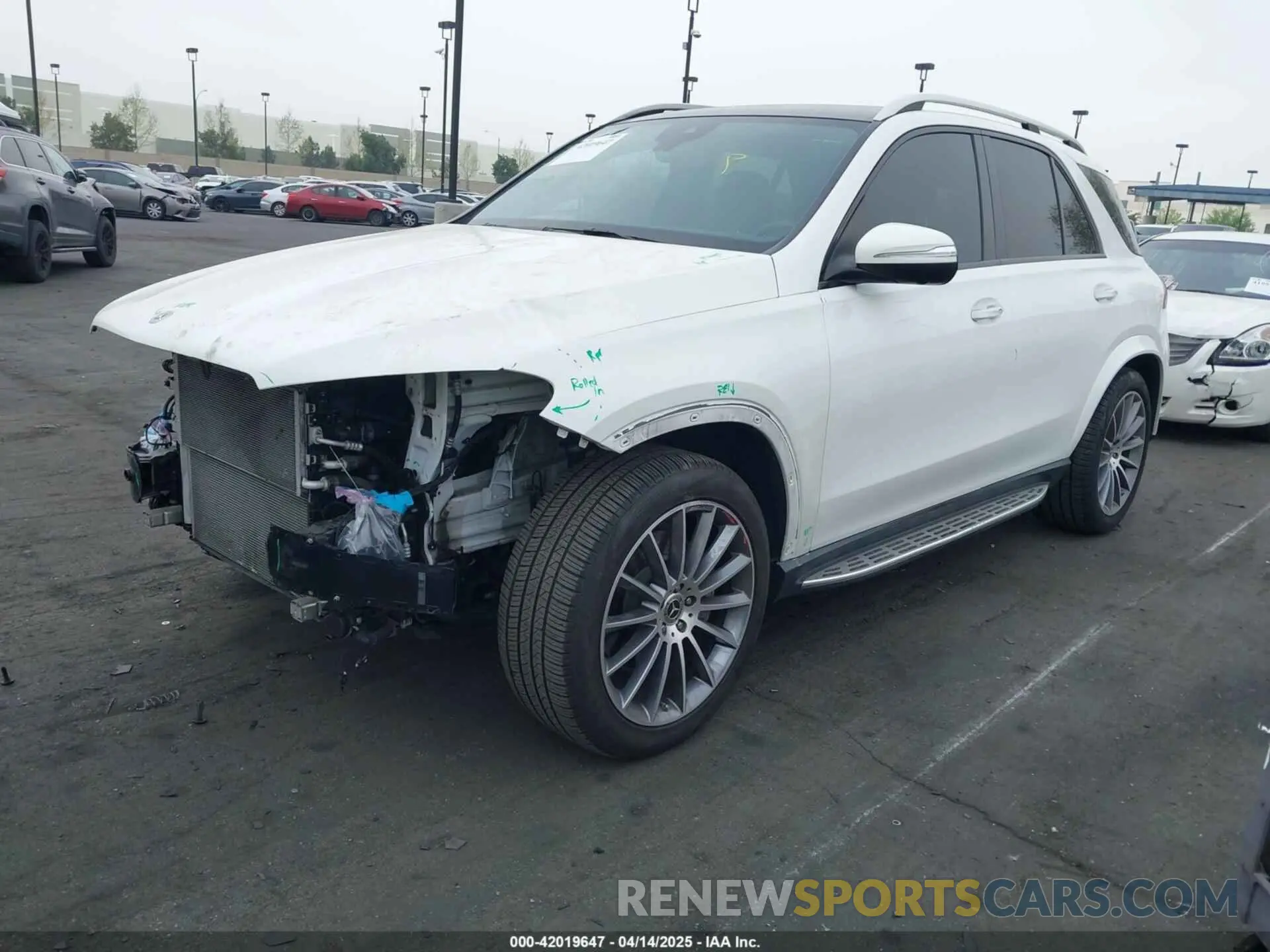 2 fotografías del automóvil dañado 4JGFB5KBXNA642786 MERCEDES-BENZ GLE 450 2022