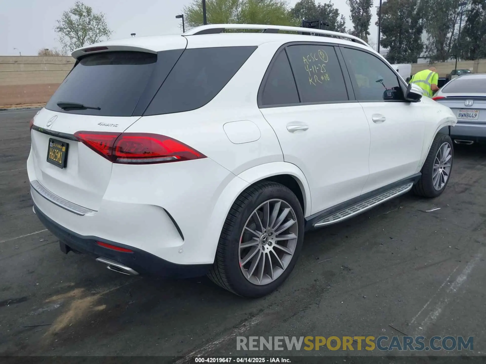 4 fotografías del automóvil dañado 4JGFB5KBXNA642786 MERCEDES-BENZ GLE 450 2022