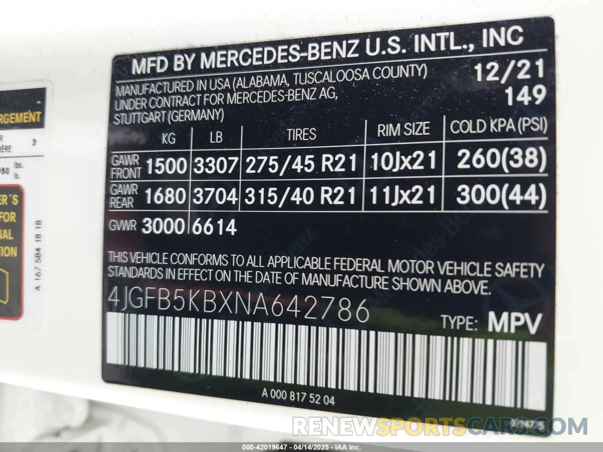 9 fotografías del automóvil dañado 4JGFB5KBXNA642786 MERCEDES-BENZ GLE 450 2022