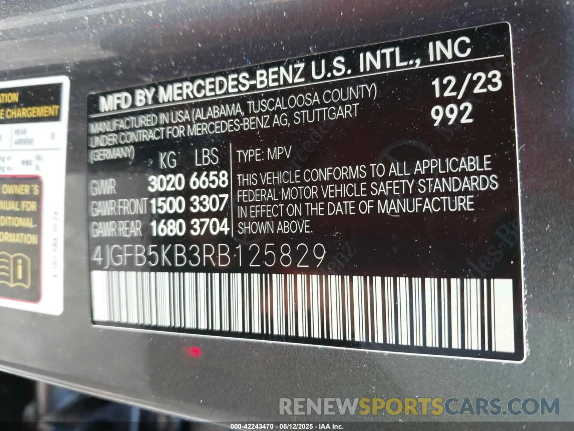 9 fotografías del automóvil dañado 4JGFB5KB3RB125829 MERCEDES-BENZ GLE 450 2024