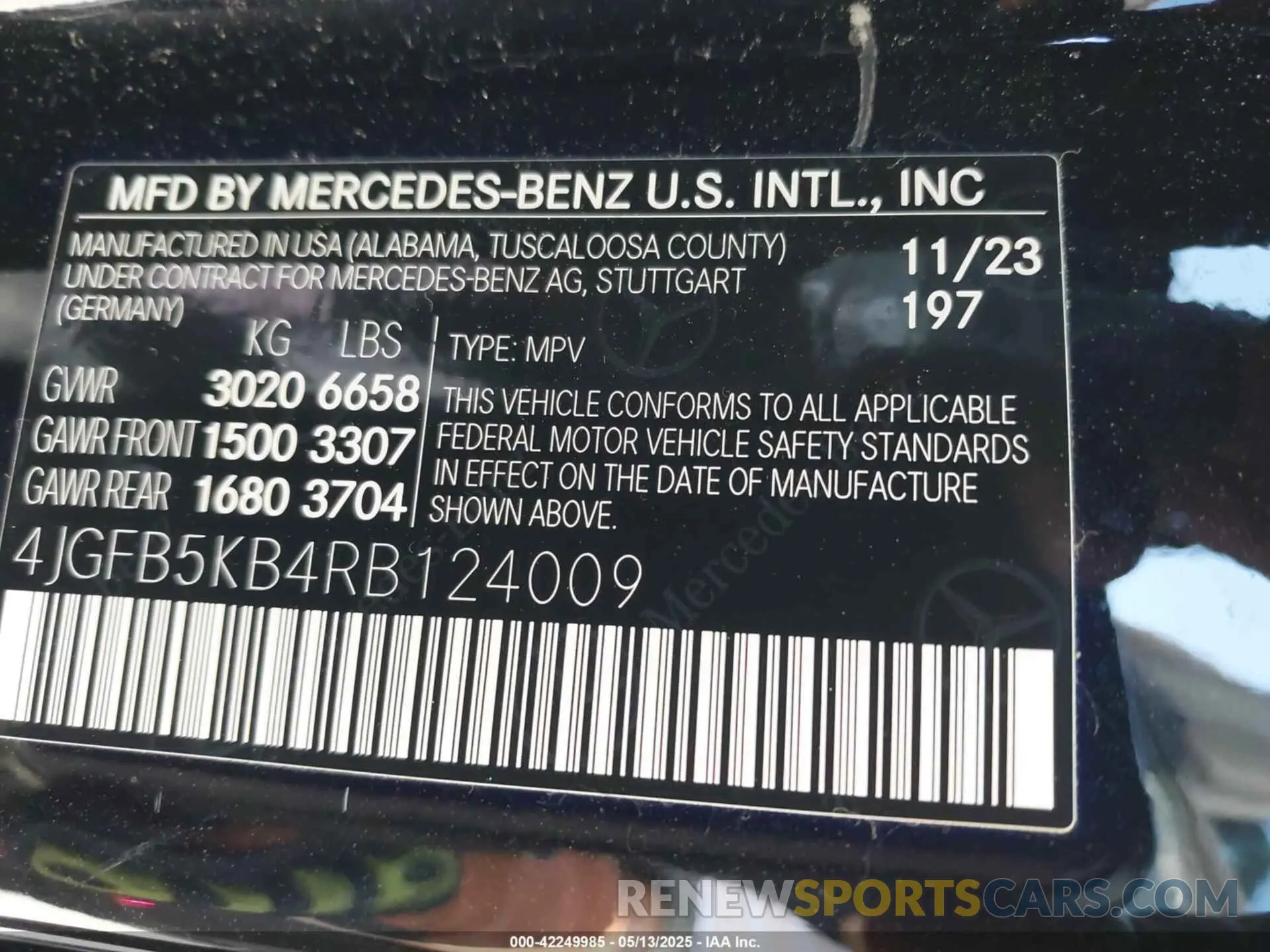 9 fotografías del automóvil dañado 4JGFB5KB4RB124009 MERCEDES-BENZ GLE 450 2024