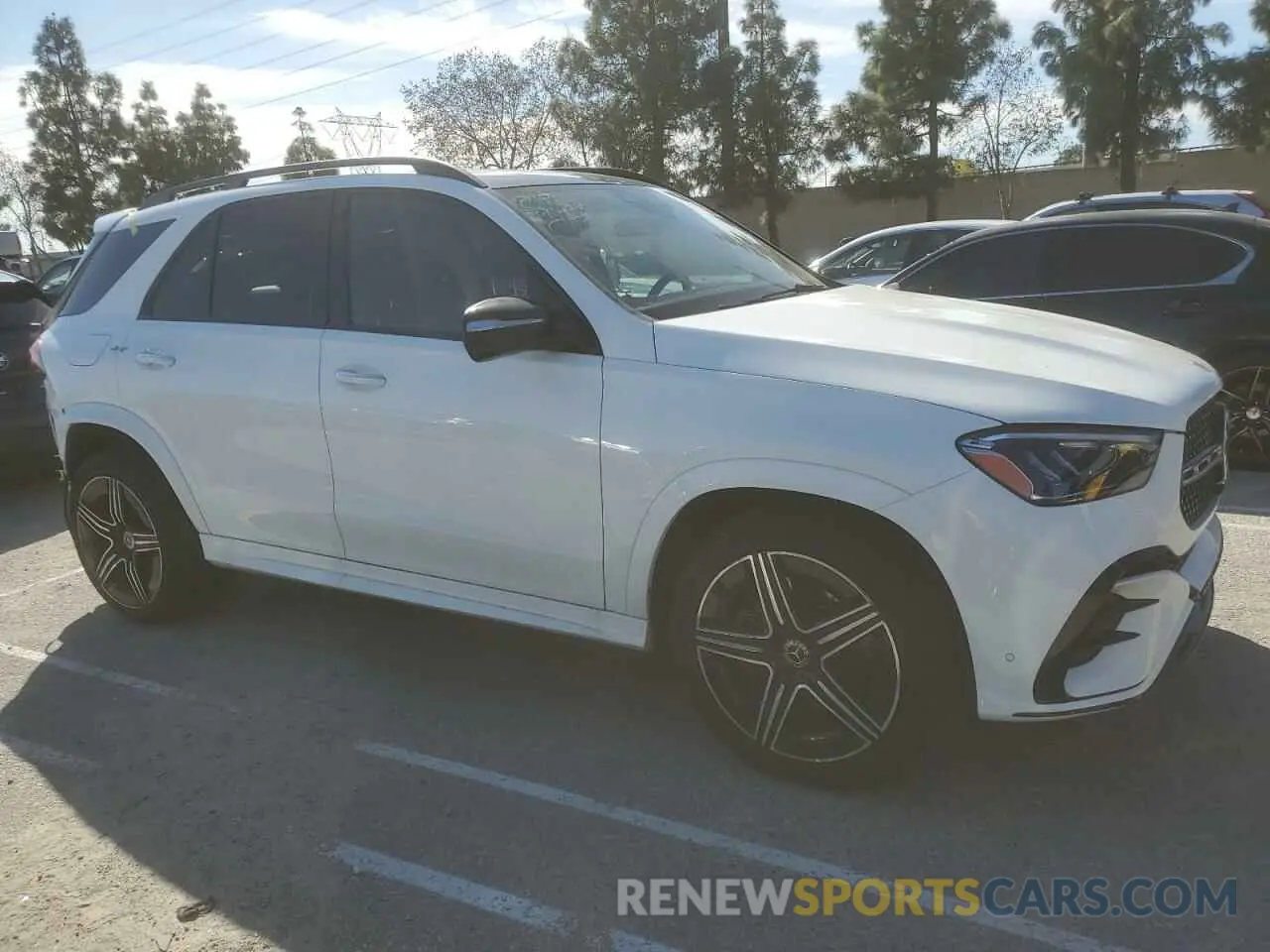 4 fotografías del automóvil dañado 4JGFB4GB7RB145035 MERCEDES-BENZ GLE 450E 4 2024