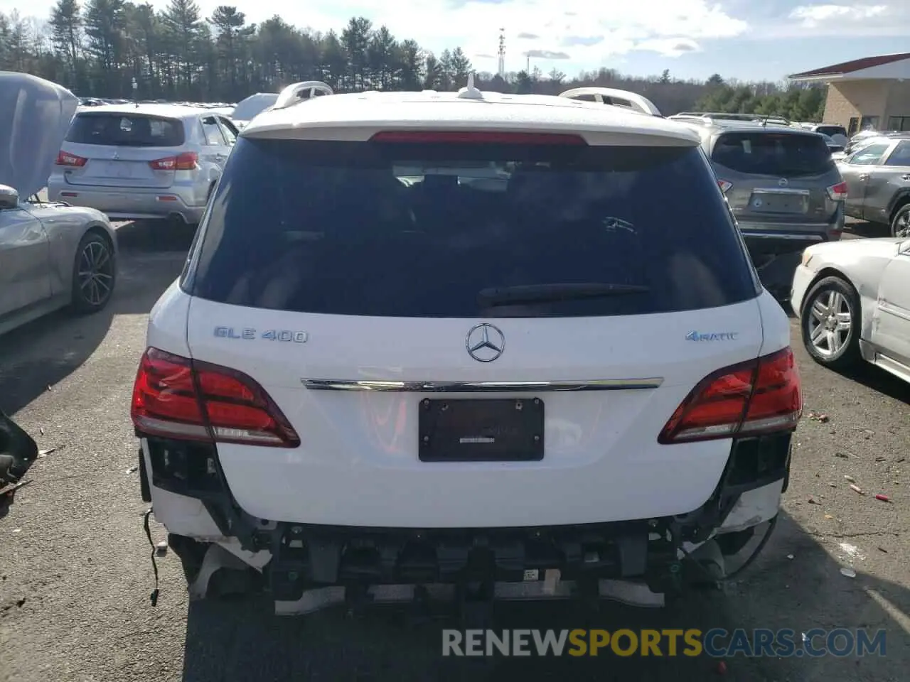 6 fotografías del automóvil dañado 4JGDA5GB9KB211400 MERCEDES-BENZ GLE-CLASS 2019
