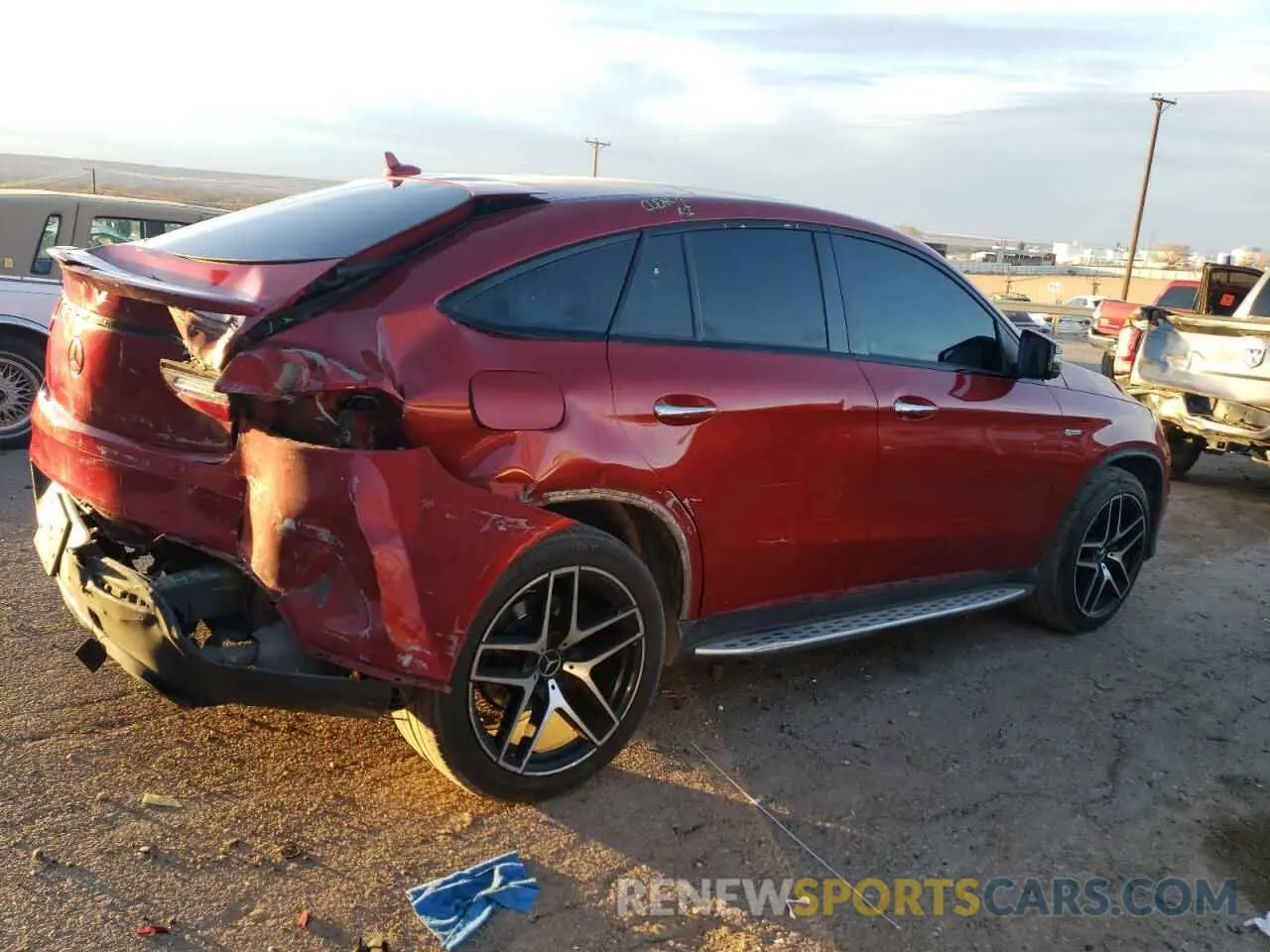 3 fotografías del automóvil dañado 4JGED6EB4KA152492 MERCEDES-BENZ GLE-CLASS 2019