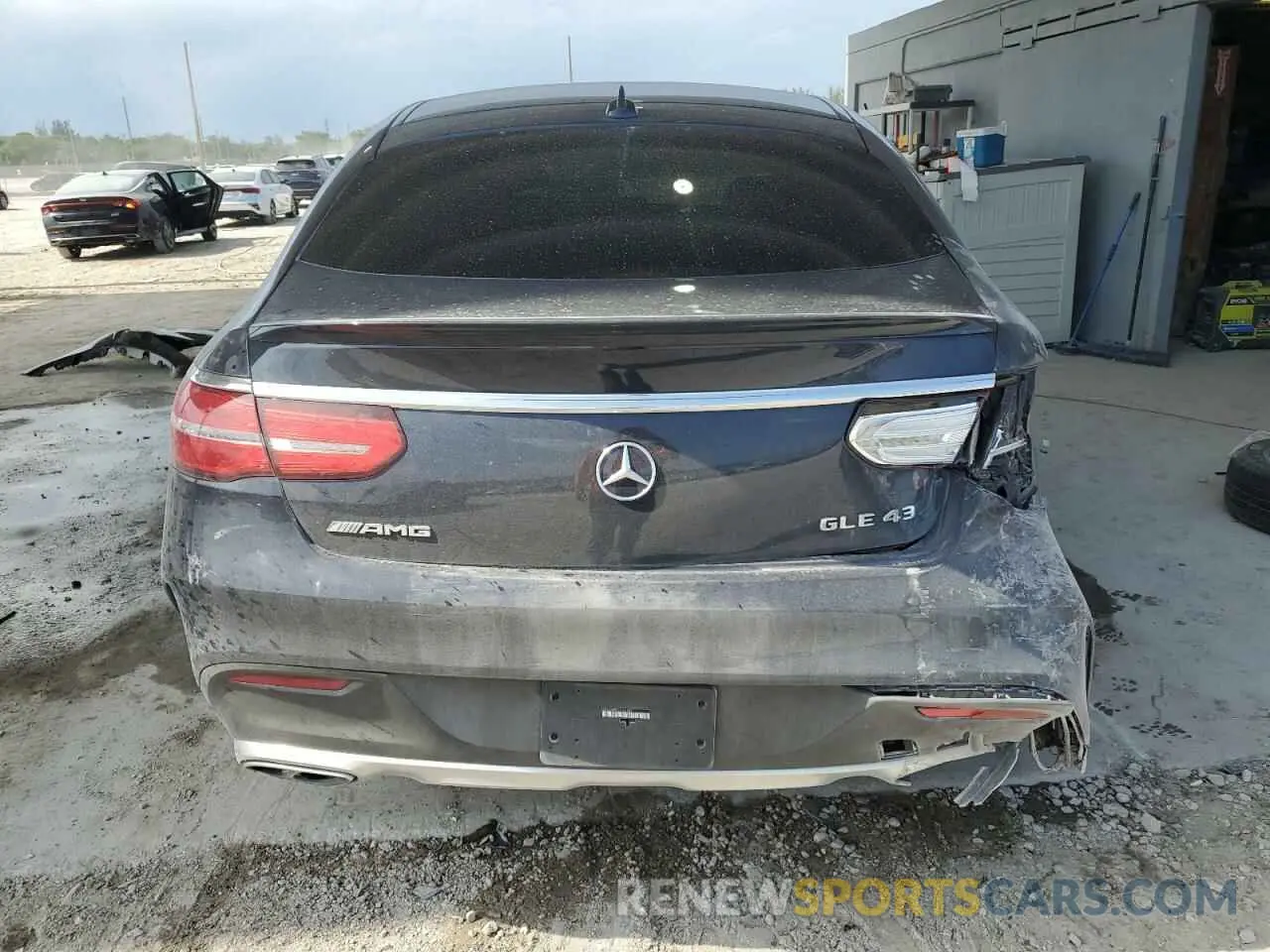 6 fotografías del automóvil dañado 4JGED6EB6KA152848 MERCEDES-BENZ GLE-CLASS 2019