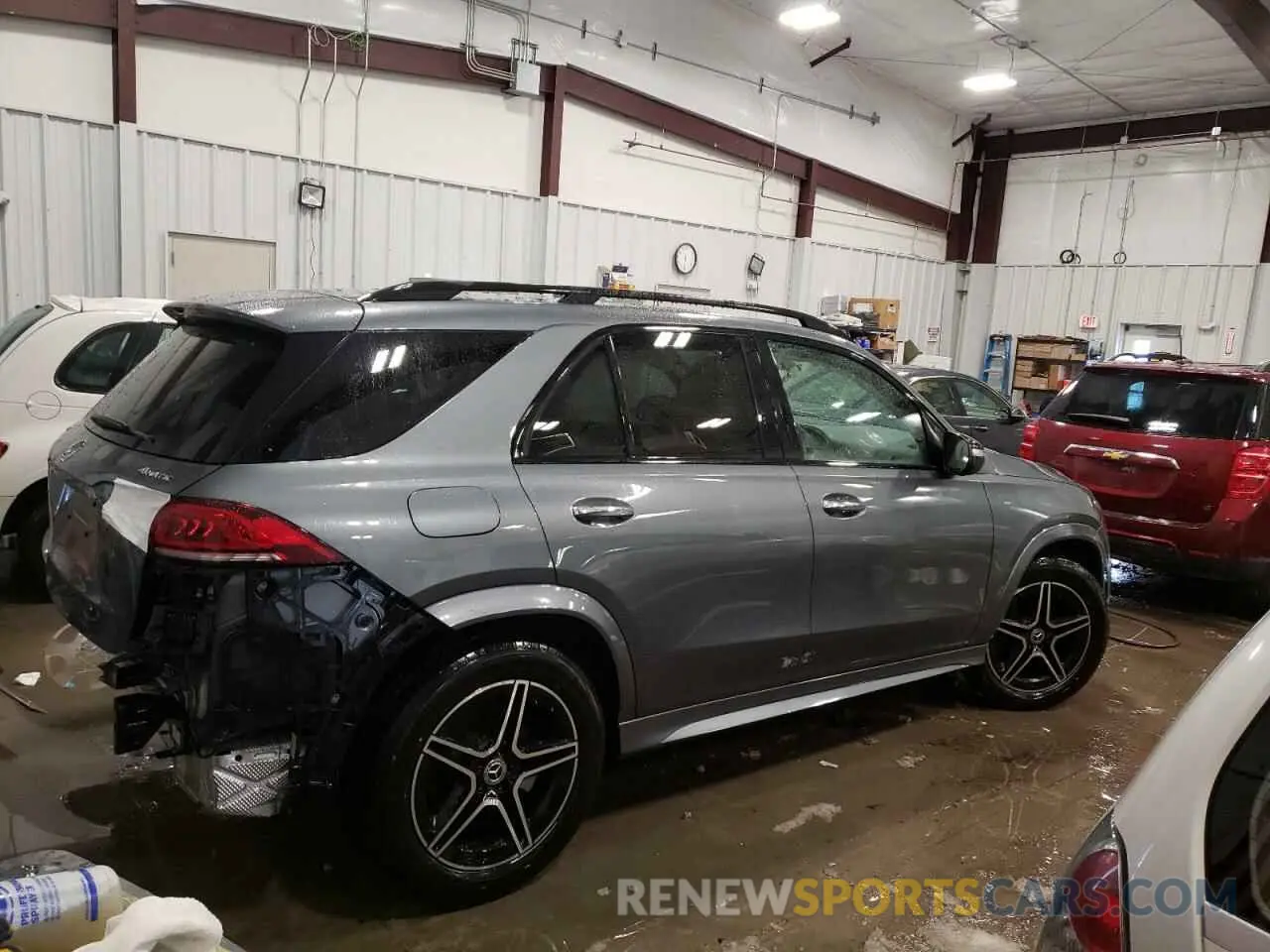 3 fotografías del automóvil dañado 4JGFB4KB1LA009035 MERCEDES-BENZ GLE-CLASS 2020