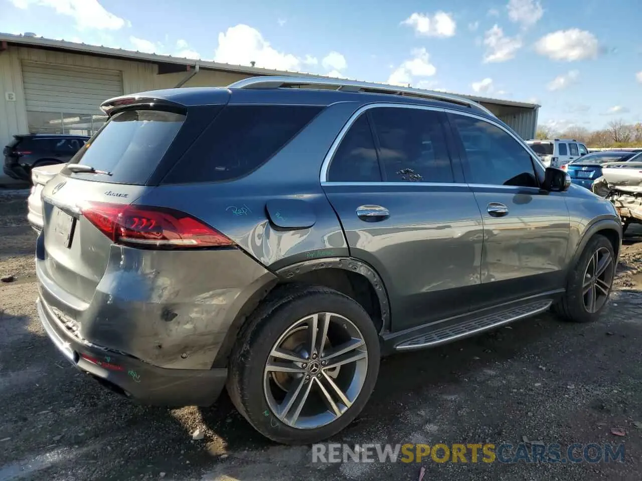 3 fotografías del automóvil dañado 4JGFB4KB2LA074198 MERCEDES-BENZ GLE-CLASS 2020