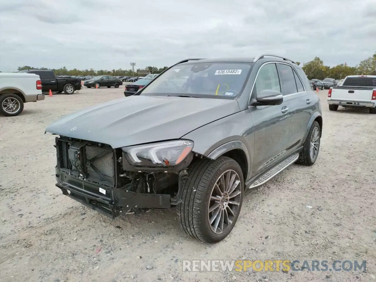 2 fotografías del automóvil dañado 4JGFB5KB4LA222471 MERCEDES-BENZ GLE-CLASS 2020