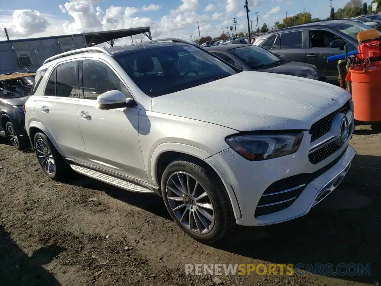 4 fotografías del automóvil dañado 4JGFB4JB0MA484369 MERCEDES-BENZ GLE-CLASS 2021