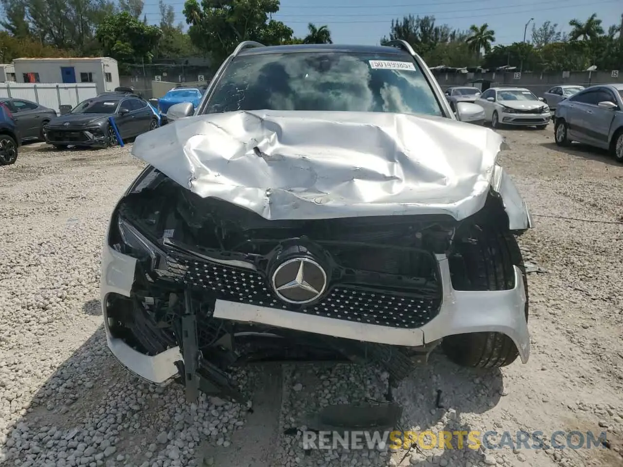 5 fotografías del automóvil dañado 4JGFB4JBXMA459981 MERCEDES-BENZ GLE-CLASS 2021