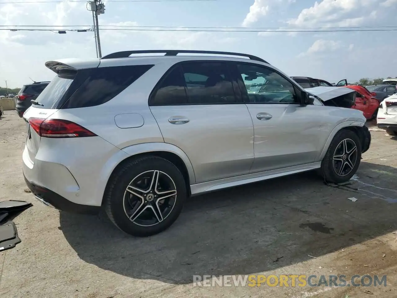3 fotografías del automóvil dañado 4JGFB4KB8MA405674 MERCEDES-BENZ GLE-CLASS 2021
