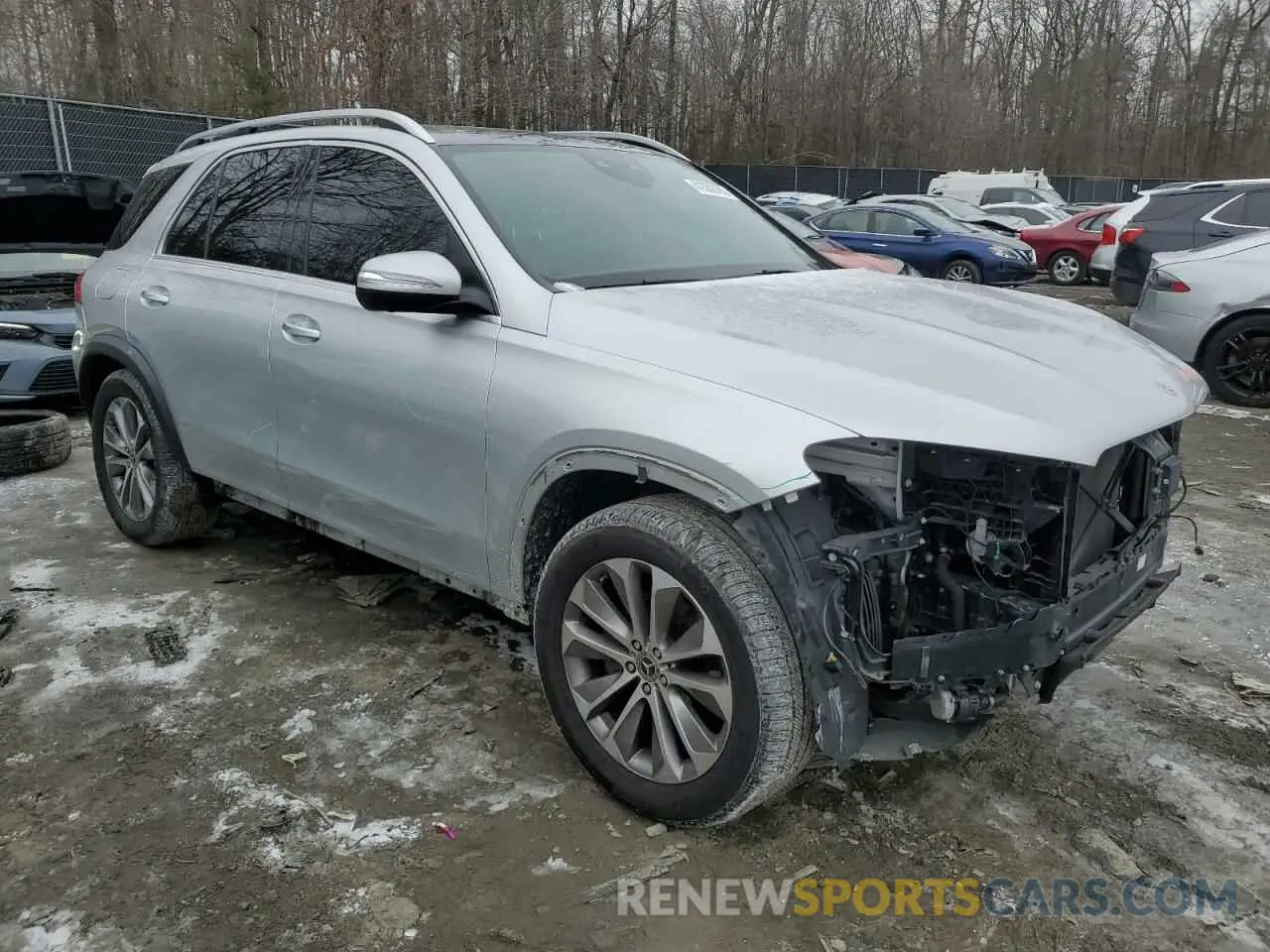 4 fotografías del automóvil dañado 4JGFB4KBXMA392636 MERCEDES-BENZ GLE-CLASS 2021