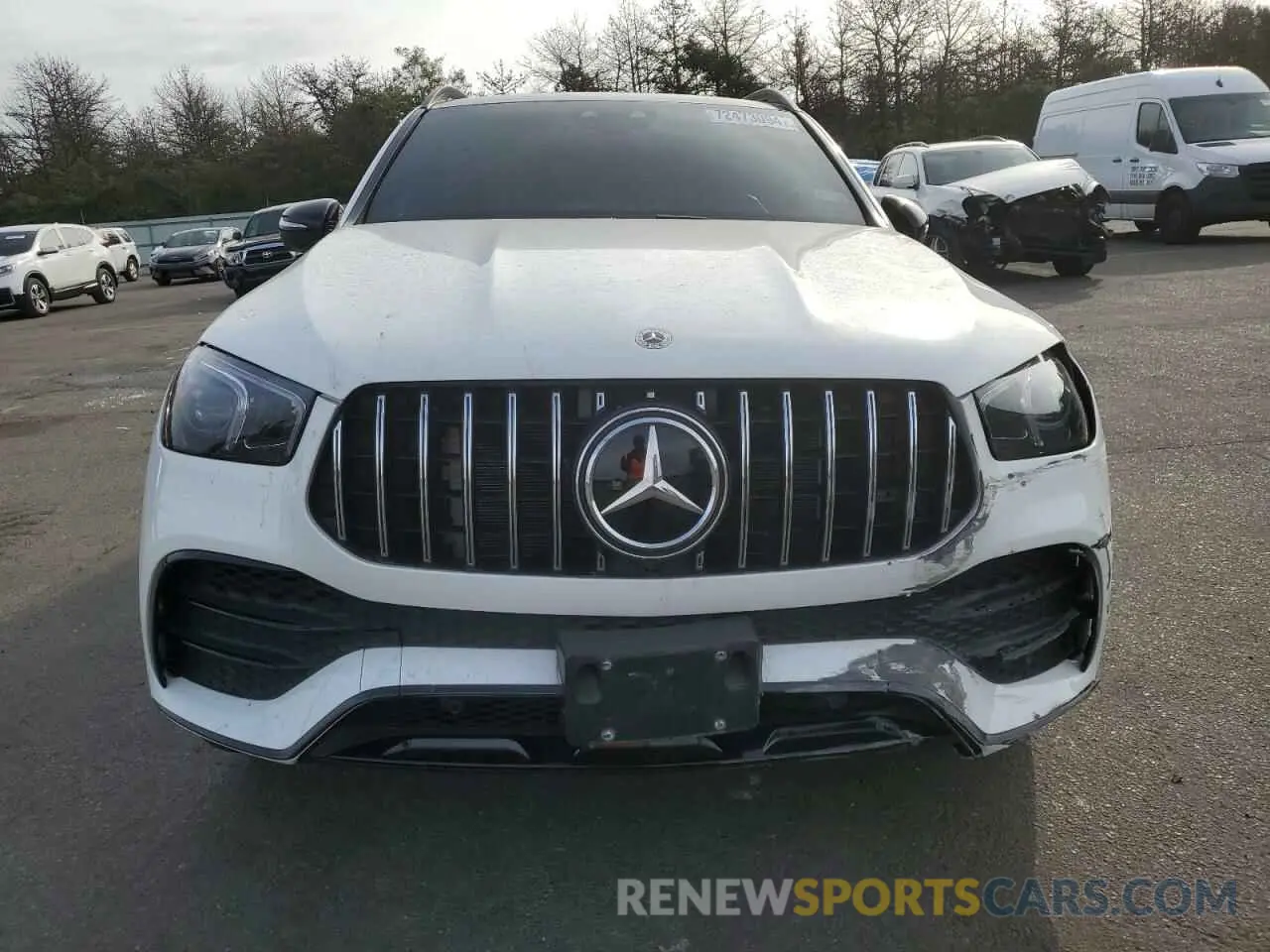 5 fotografías del automóvil dañado 4JGFB6BB0MA352562 MERCEDES-BENZ GLE-CLASS 2021