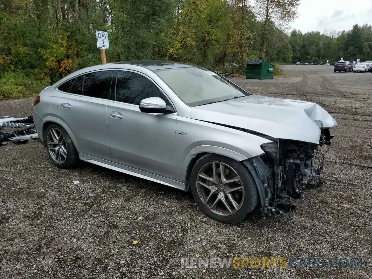 4 fotografías del automóvil dañado 4JGFD6BB4MA297172 MERCEDES-BENZ GLE-CLASS 2021