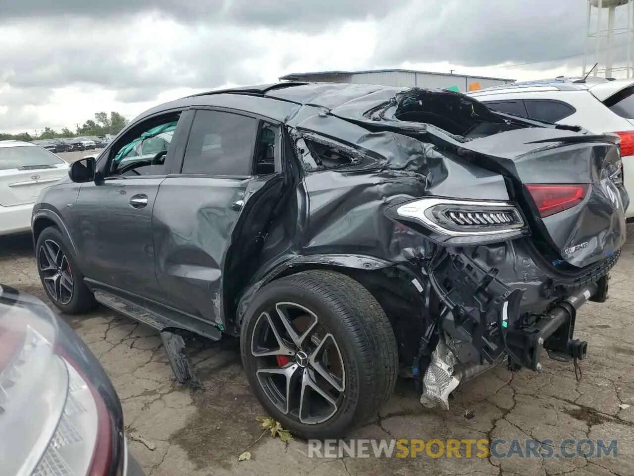 2 fotografías del automóvil dañado 4JGFD6BBXMA375728 MERCEDES-BENZ GLE-CLASS 2021