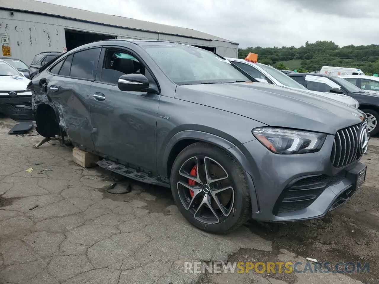 4 fotografías del automóvil dañado 4JGFD6BBXMA375728 MERCEDES-BENZ GLE-CLASS 2021
