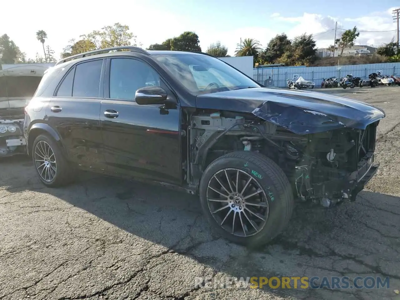 4 fotografías del automóvil dañado 4JGFB4KB2NA676120 MERCEDES-BENZ GLE-CLASS 2022