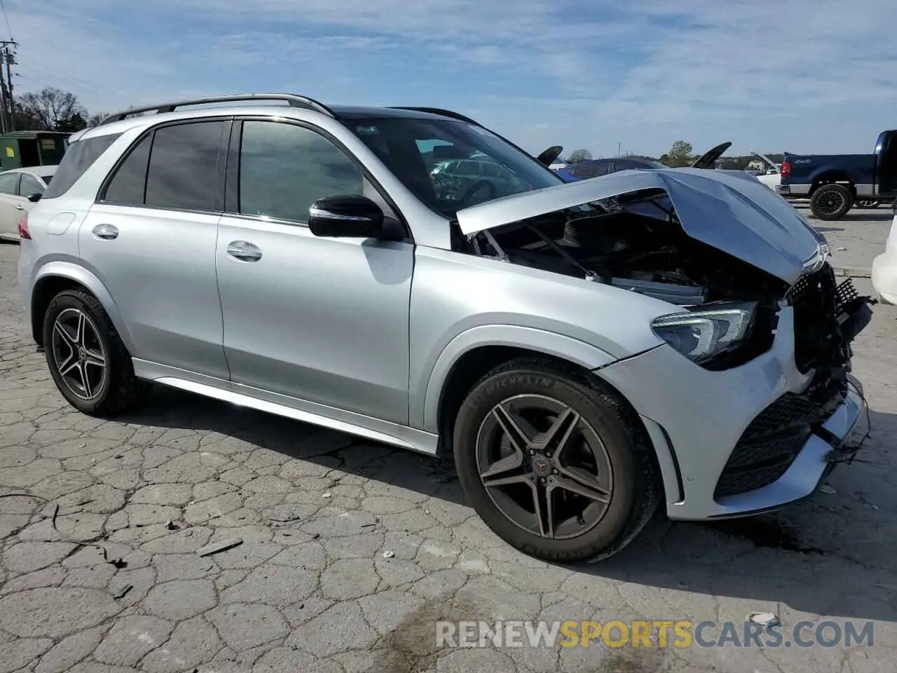 4 fotografías del automóvil dañado 4JGFB4KB5NA696457 MERCEDES-BENZ GLE-CLASS 2022