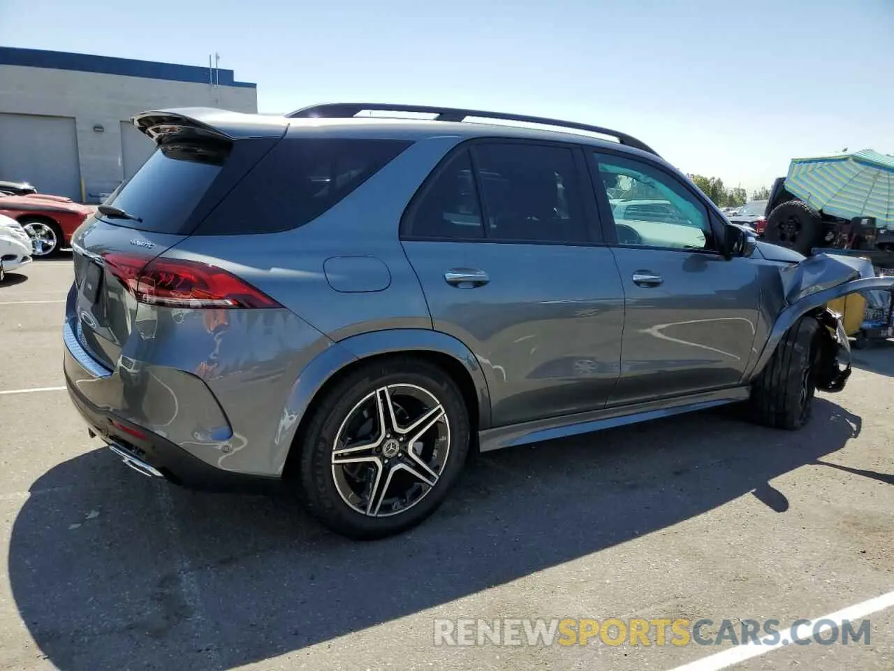 3 fotografías del automóvil dañado 4JGFB4KB9NA627383 MERCEDES-BENZ GLE-CLASS 2022