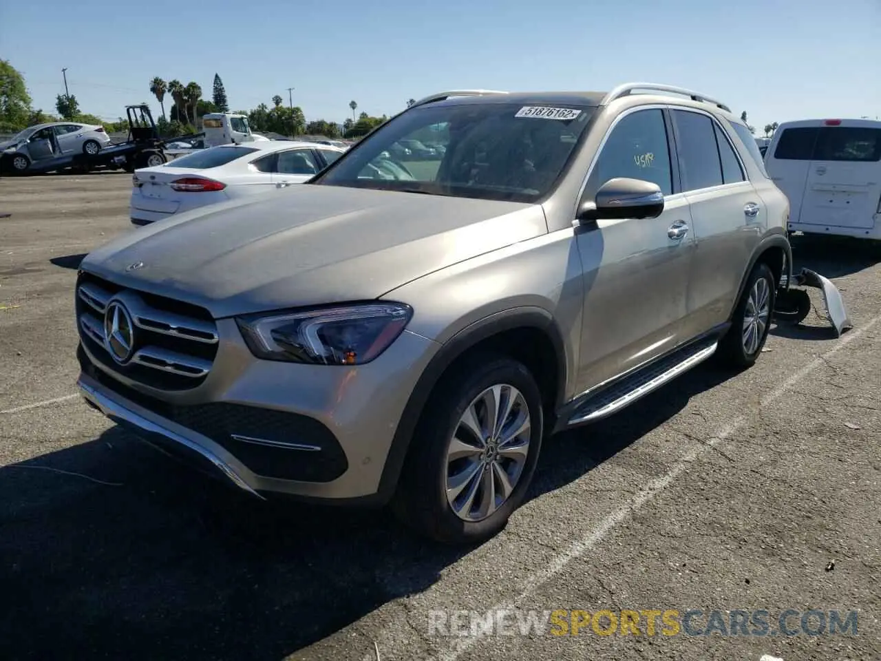 2 fotografías del automóvil dañado 4JGFB5KE3NA618498 MERCEDES-BENZ GLE-CLASS 2022