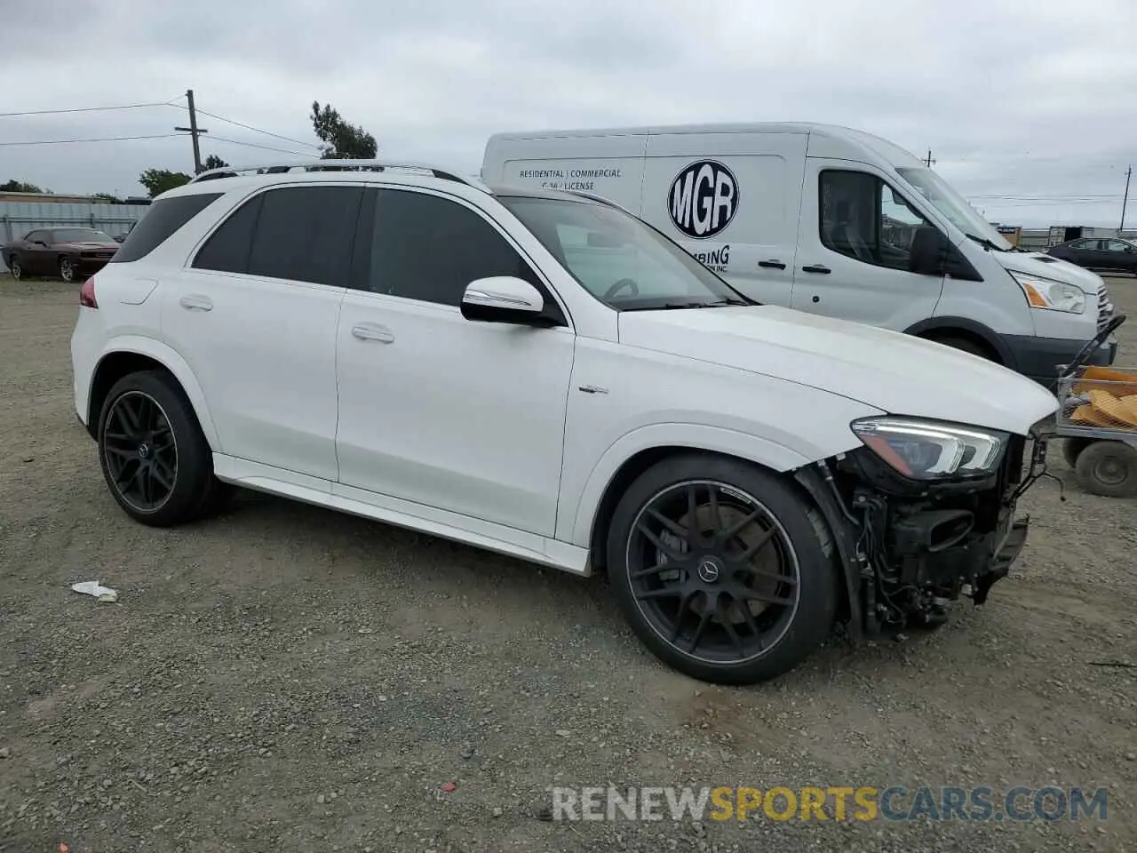 4 fotografías del automóvil dañado 4JGFB6BB6PA925260 MERCEDES-BENZ GLE-CLASS 2023