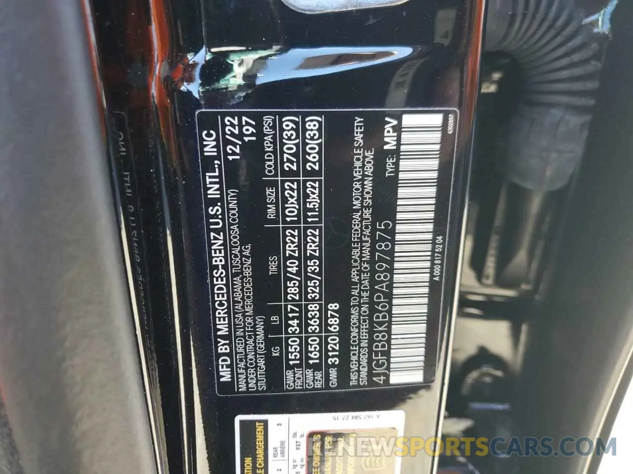 13 fotografías del automóvil dañado 4JGFB8KB6PA897875 MERCEDES-BENZ GLE-CLASS 2023