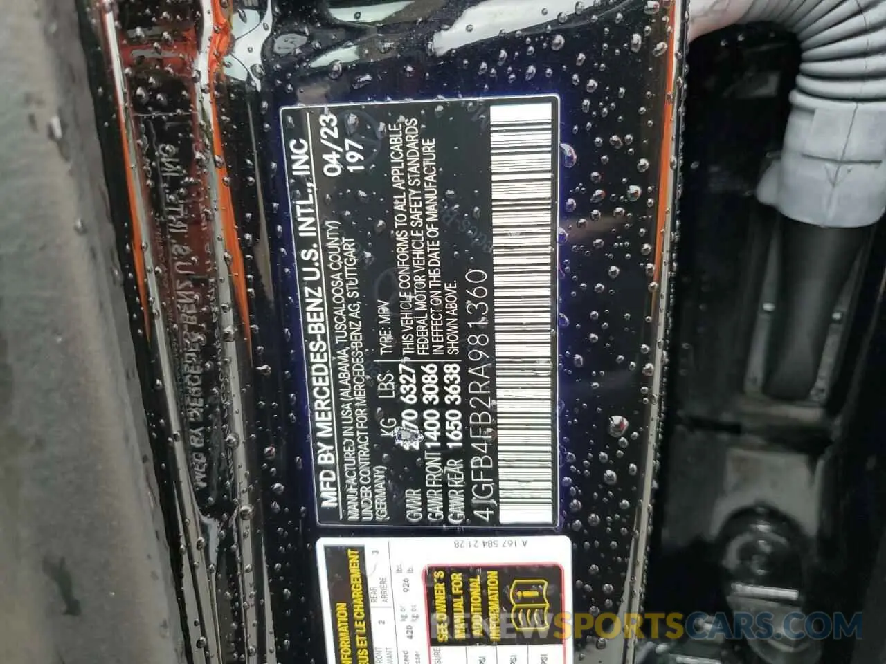 13 fotografías del automóvil dañado 4JGFB4FB2RA981360 MERCEDES-BENZ GLE-CLASS 2024