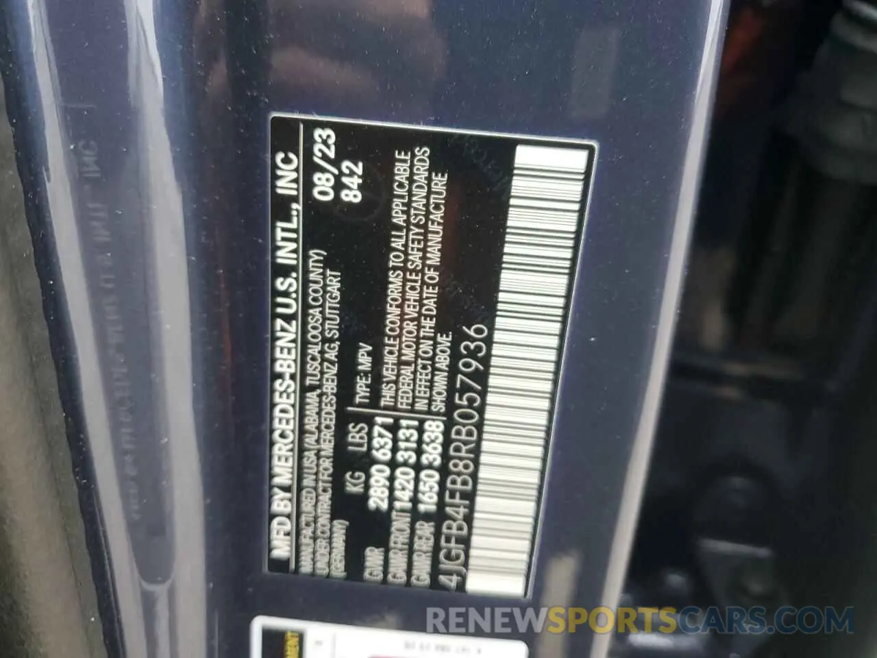 13 fotografías del automóvil dañado 4JGFB4FB8RB057936 MERCEDES-BENZ GLE-CLASS 2024