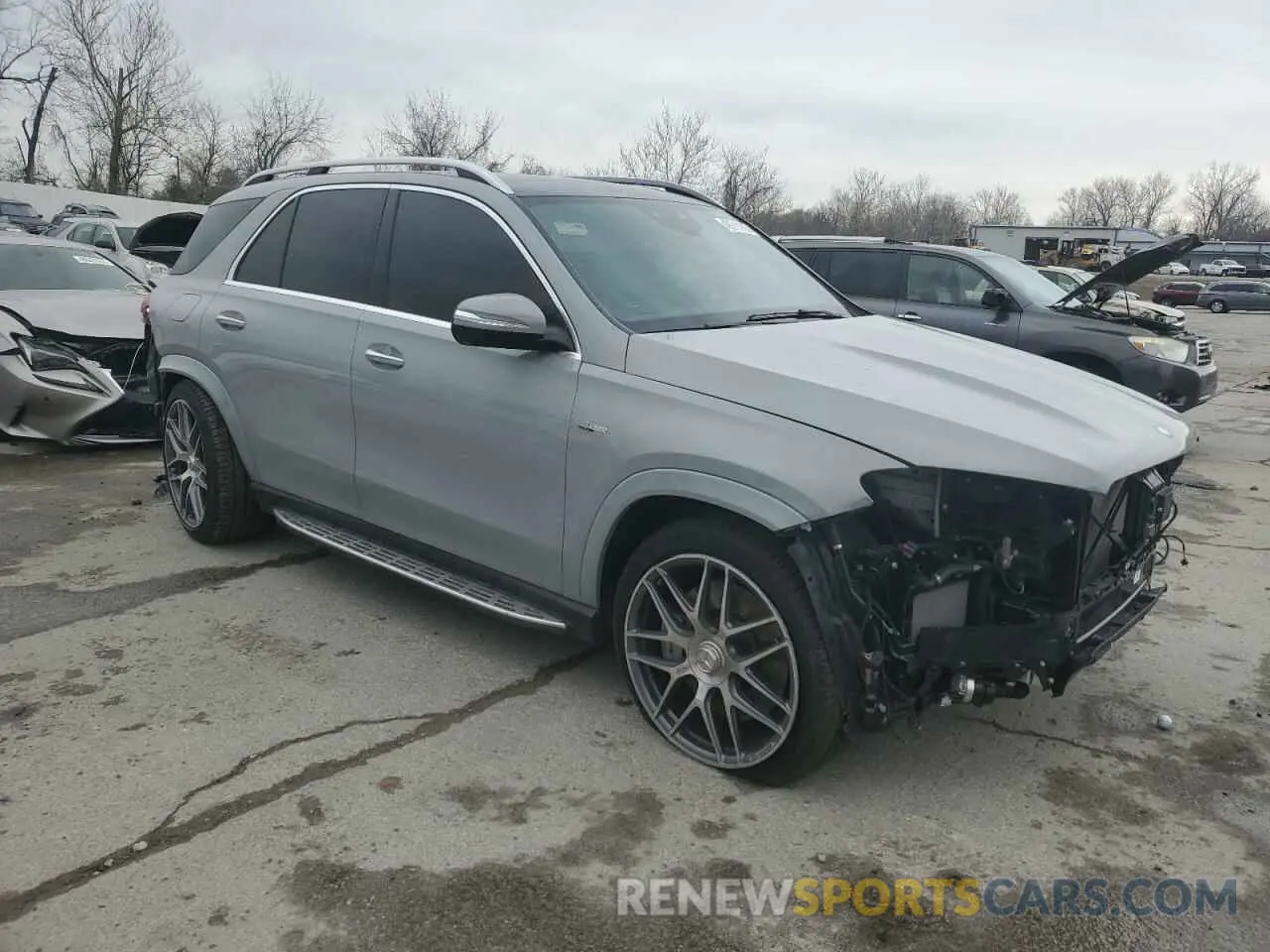 4 fotografías del automóvil dañado 4JGFB6BB0RB235047 MERCEDES-BENZ GLE-CLASS 2024