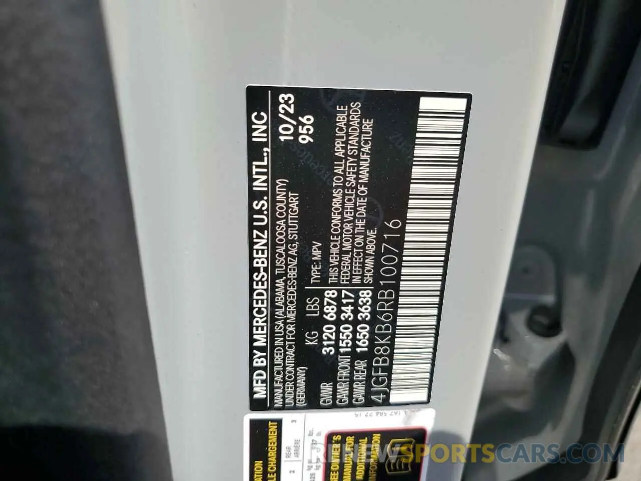 13 fotografías del automóvil dañado 4JGFB8KB6RB100716 MERCEDES-BENZ GLE-CLASS 2024
