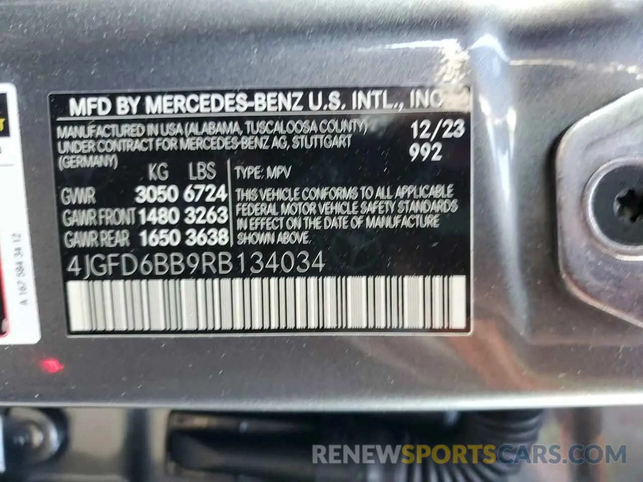 14 fotografías del automóvil dañado 4JGFD6BB9RB134034 MERCEDES-BENZ GLE-CLASS 2024