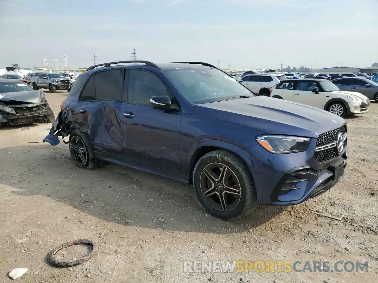 4 fotografías del automóvil dañado 4JGFB4EB1SB347782 MERCEDES-BENZ GLE-CLASS 2025