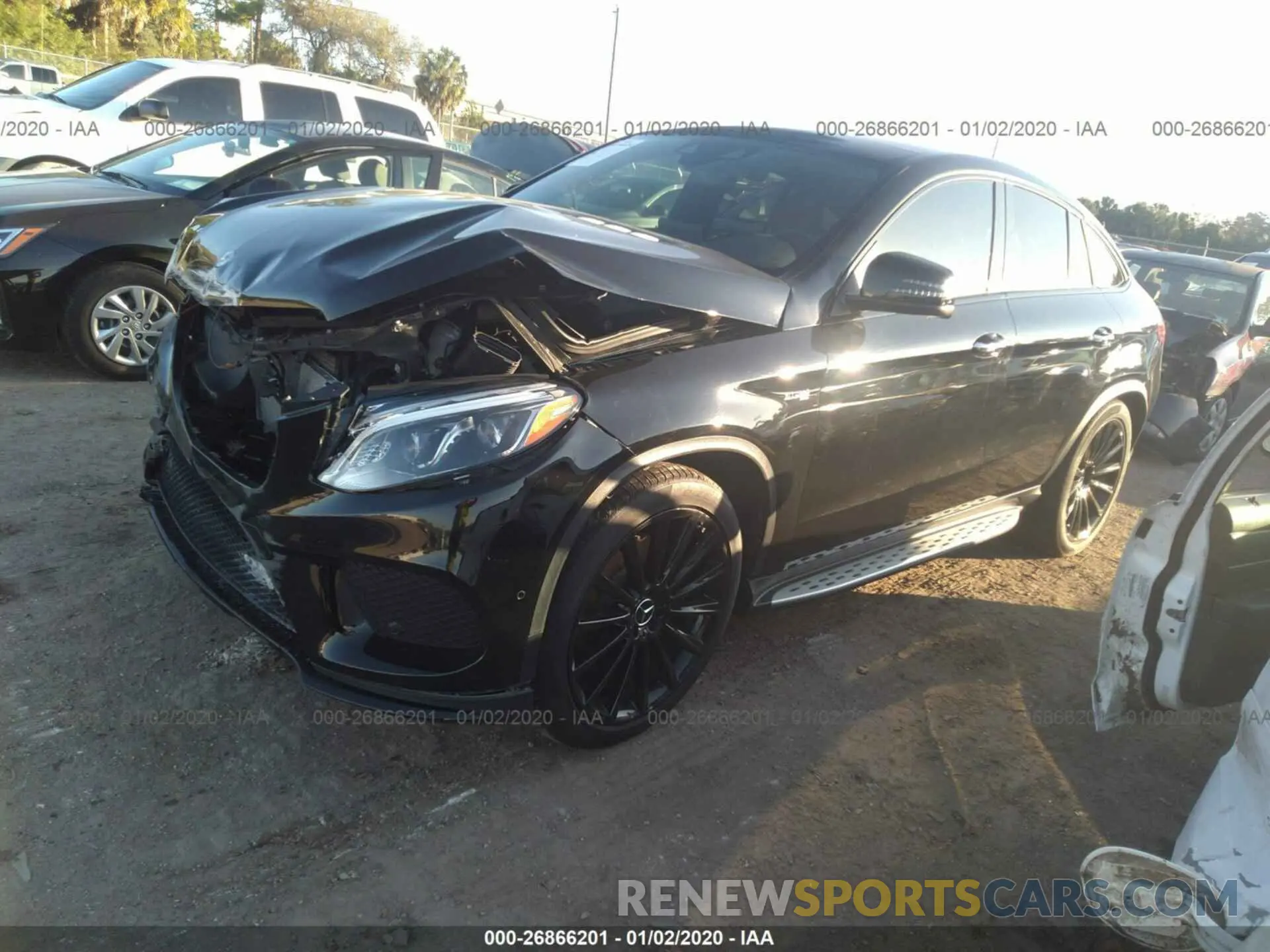 2 fotografías del automóvil dañado 4JGED6EB1KA139635 MERCEDES-BENZ GLE COUPE 2019