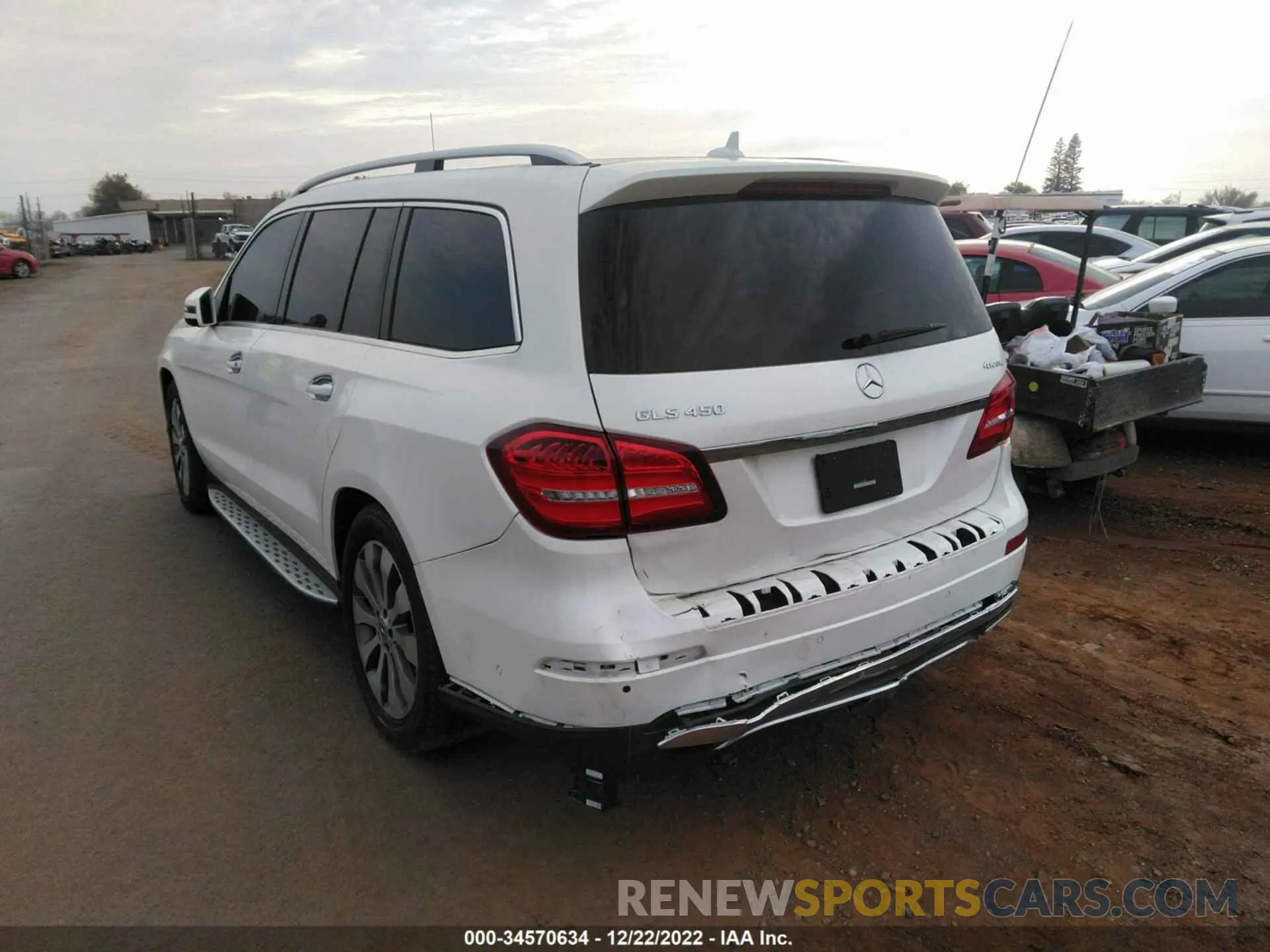 3 fotografías del automóvil dañado 4JGDF6EE2KB230875 MERCEDES-BENZ GLS 2019