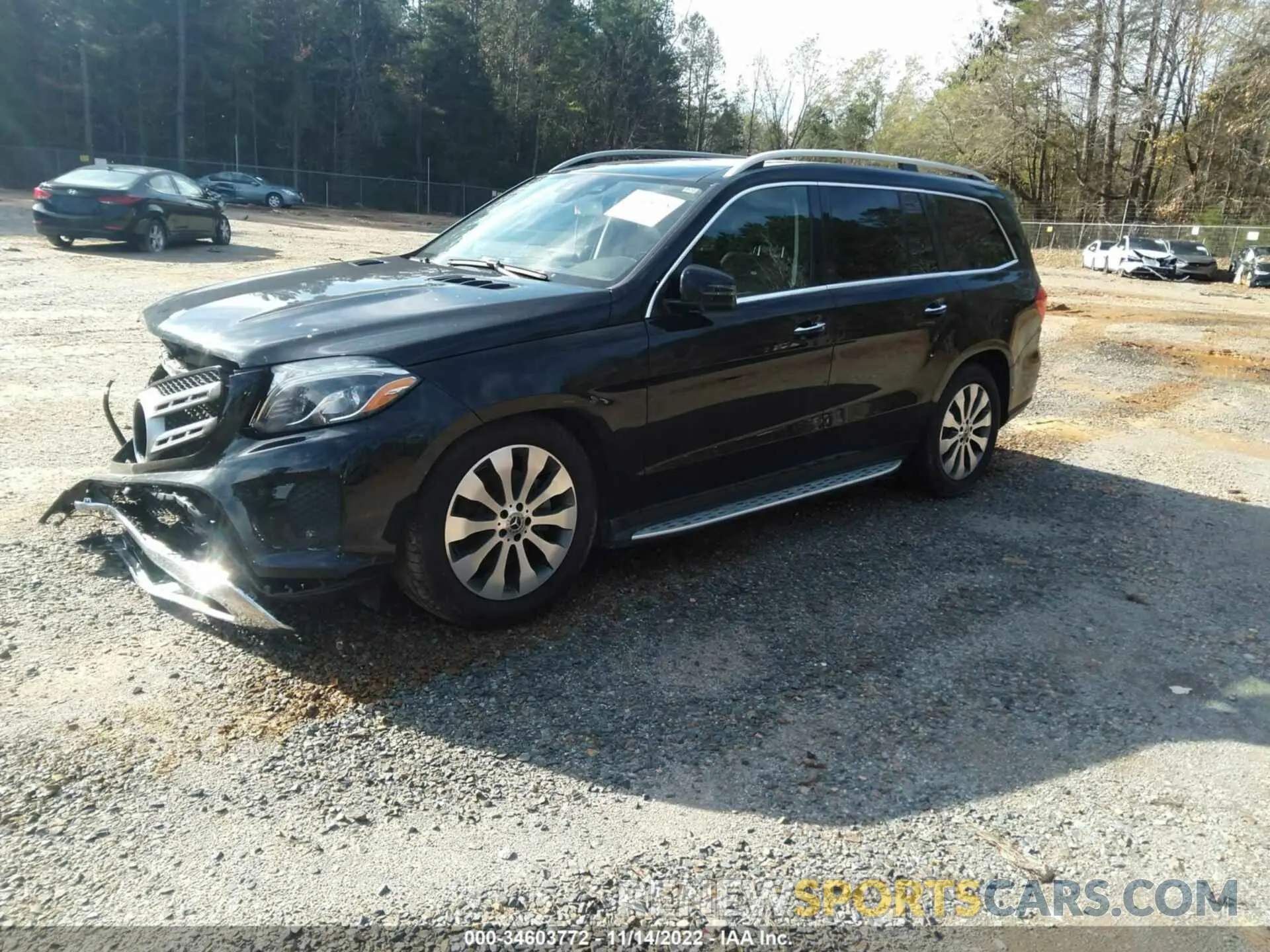 2 fotografías del automóvil dañado 4JGDF6EE3KB221652 MERCEDES-BENZ GLS 2019