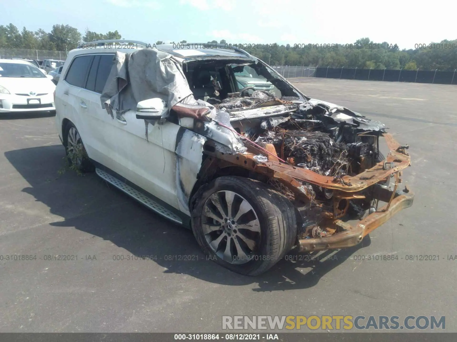 1 fotografías del automóvil dañado 4JGDF6EE5KB225718 MERCEDES-BENZ GLS 2019