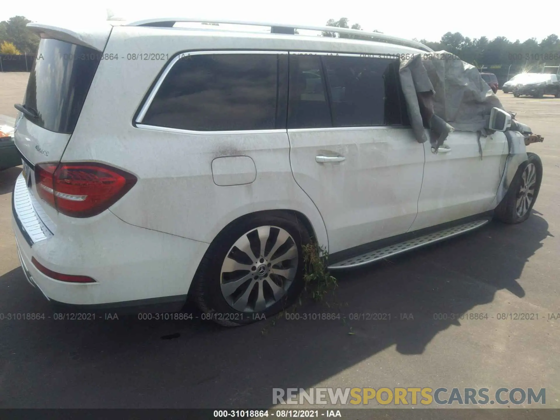 4 fotografías del automóvil dañado 4JGDF6EE5KB225718 MERCEDES-BENZ GLS 2019