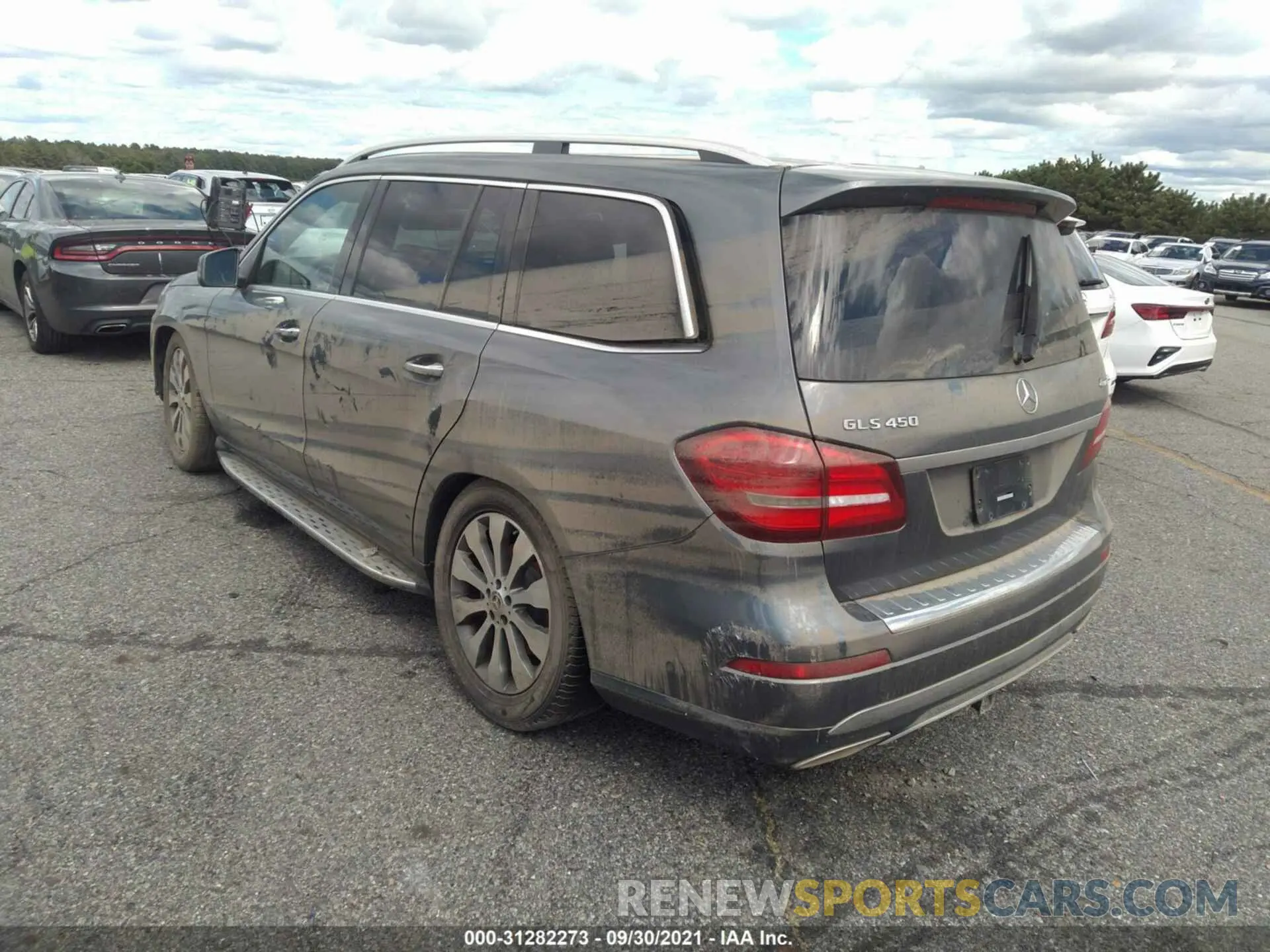 3 fotografías del automóvil dañado 4JGDF6EEXKB233412 MERCEDES-BENZ GLS 2019